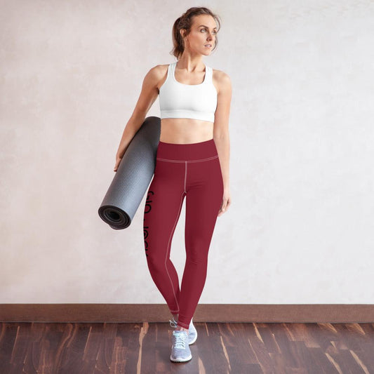 Yoga Leggins Logs V Bordeaux B F GIO JACK
