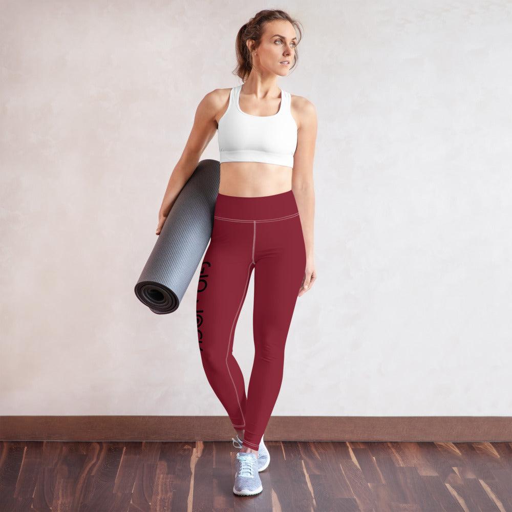 Yoga Leggins Logs V Bordeaux B F GIO JACK