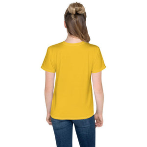 Youth crew neck t-shirt Logo 1 Yellow B F GIO JACK
