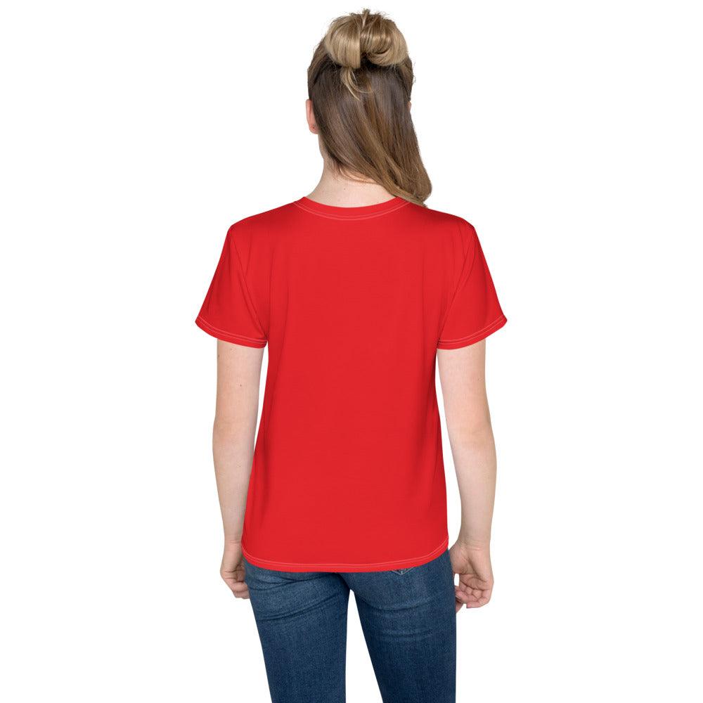 Youth crew neck t-shirt Logo 1 Alizarina W F GIO JACK