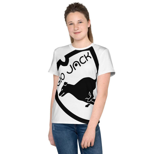 Youth crew neck t-shirt Logo 1 B F GIO JACK