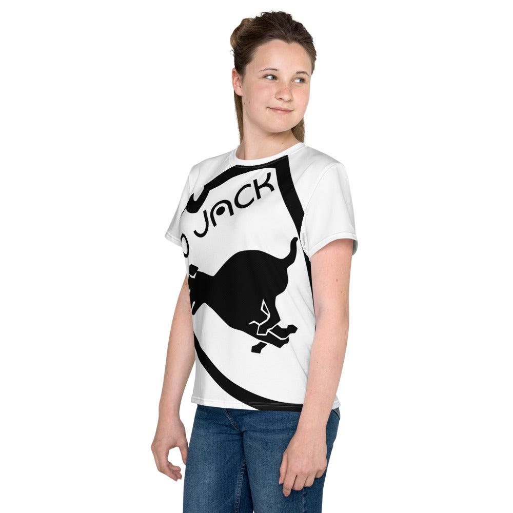 Youth crew neck t-shirt Logo 1 B F GIO JACK