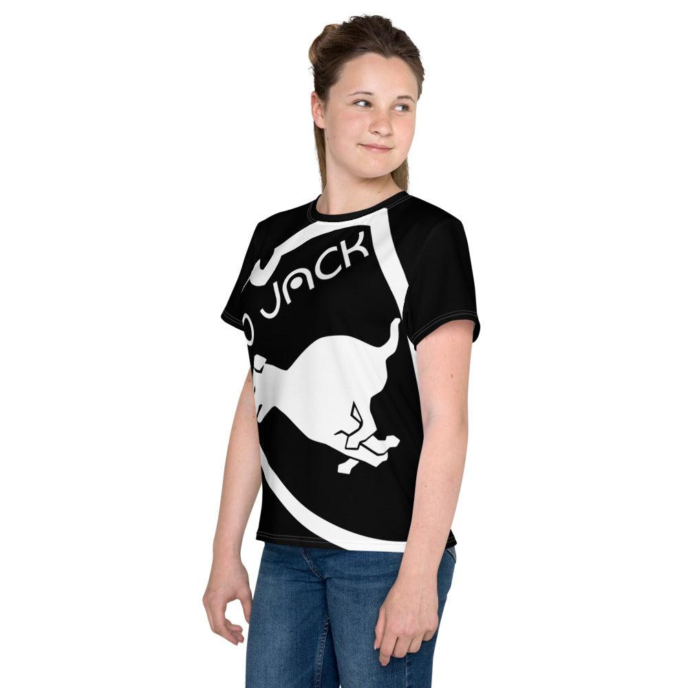 Youth crew neck t-shirt Logo 1 W F GIO JACK