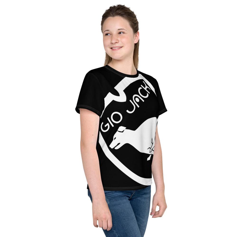 Youth crew neck t-shirt Logo 1 W F GIO JACK