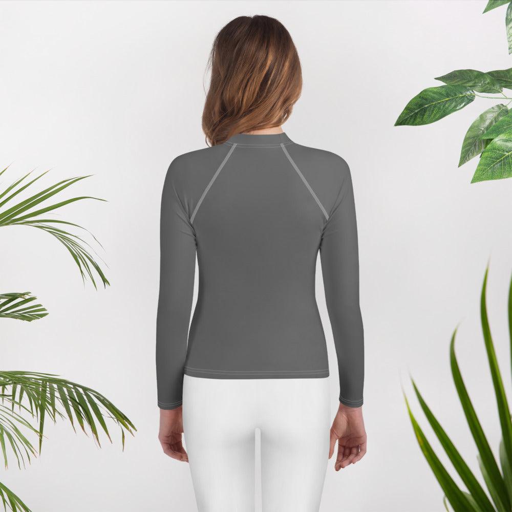 Youth Rash Guard Logs 1 plus Dark Grey W F GIO JACK