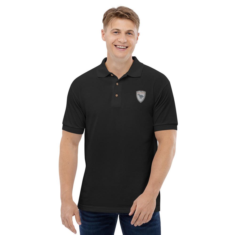 Polo Gio Jack Classic Embroidered Logo Bicolor White Grey GIO JACK