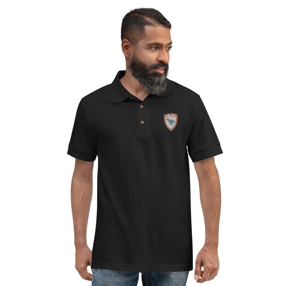 Polo Gio Jack Classic Embroidered Bicolor Grey Orange GIO JACK
