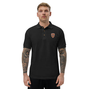 Polo Gio Jack Classic Embroidered Bicolor Orange White GIO JACK