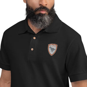 Polo Gio Jack Classic Embroidered Bicolor Grey Orange GIO JACK