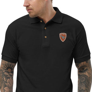 Polo Gio Jack Classic Embroidered Bicolor Orange White GIO JACK