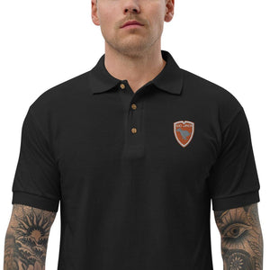Polo Gio Jack Classic Embroidered Bicolor Orange White GIO JACK