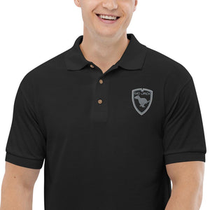 Polo Gio Jack Classic Embroidered Bicolor Grey White GIO JACK