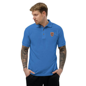 Polo Gio Jack Classic Embroidered Bicolor Orange White GIO JACK