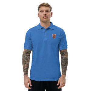 Polo Gio Jack Classic Embroidered Bicolor Orange White GIO JACK