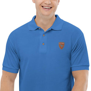 Polo Gio Jack Classic Embroidered Bicolor Orange Grey GIO JACK