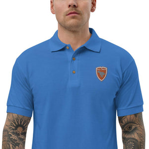 Polo Gio Jack Classic Embroidered Bicolor Orange White GIO JACK