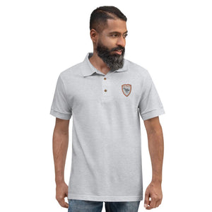 Polo Gio Jack Classic Embroidered Bicolor Grey Orange GIO JACK