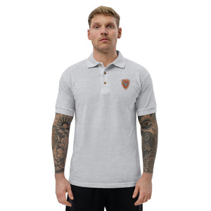 Polo Gio Jack Classic Embroidered Bicolor Orange White GIO JACK