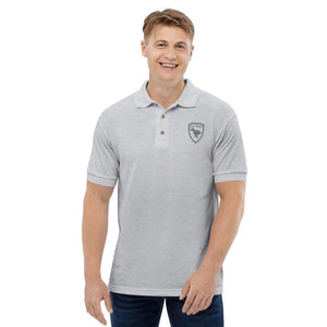 Polo Gio Jack Classic Embroidered Bicolor Grey White GIO JACK