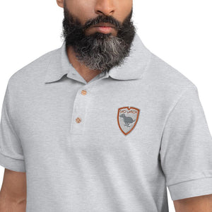 Polo Gio Jack Classic Embroidered Bicolor Grey Orange GIO JACK