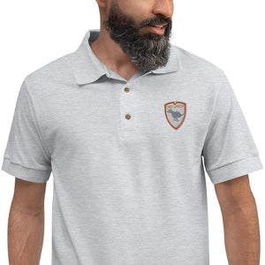 Polo Gio Jack Classic Embroidered Bicolor Grey Orange GIO JACK
