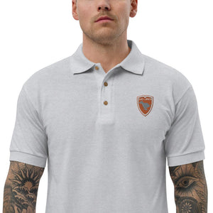 Polo Gio Jack Classic Embroidered Bicolor Orange White GIO JACK