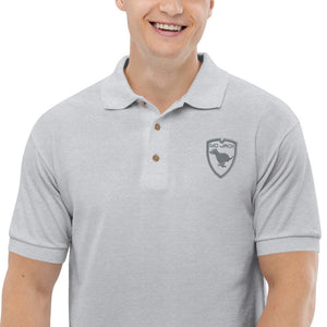 Polo Gio Jack Classic Embroidered Bicolor Grey White GIO JACK