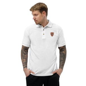 Polo Gio Jack Classic Embroidered Bicolor Orange White GIO JACK