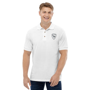 Polo Gio Jack Classic Embroidered Bicolor Grey White GIO JACK