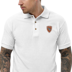 Polo Gio Jack Classic Embroidered Bicolor Orange White GIO JACK