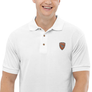 Polo Gio Jack Classic Embroidered Bicolor Orange Grey GIO JACK