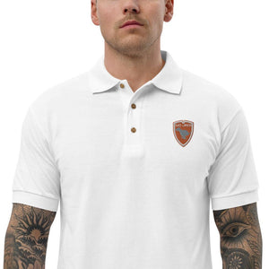 Polo Gio Jack Classic Embroidered Bicolor Orange White GIO JACK