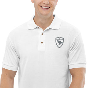 Polo Gio Jack Classic Embroidered Bicolor Grey White GIO JACK