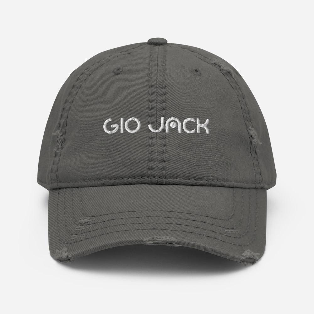 Distressed Dad Hat Logs W GIO JACK