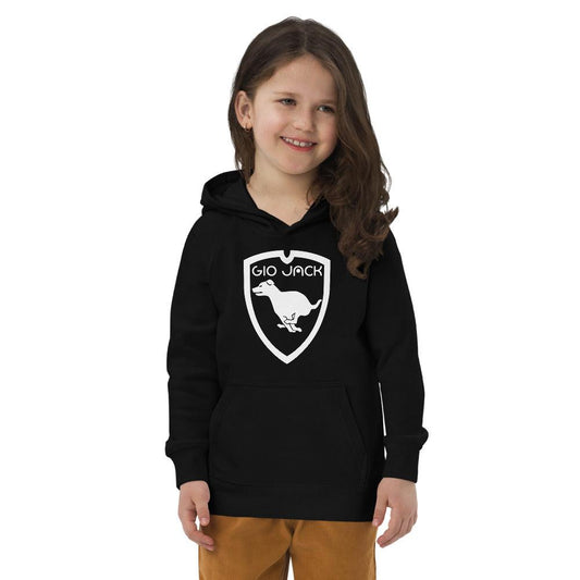 Kids eco hoodie logo 1 W F GIO JACK