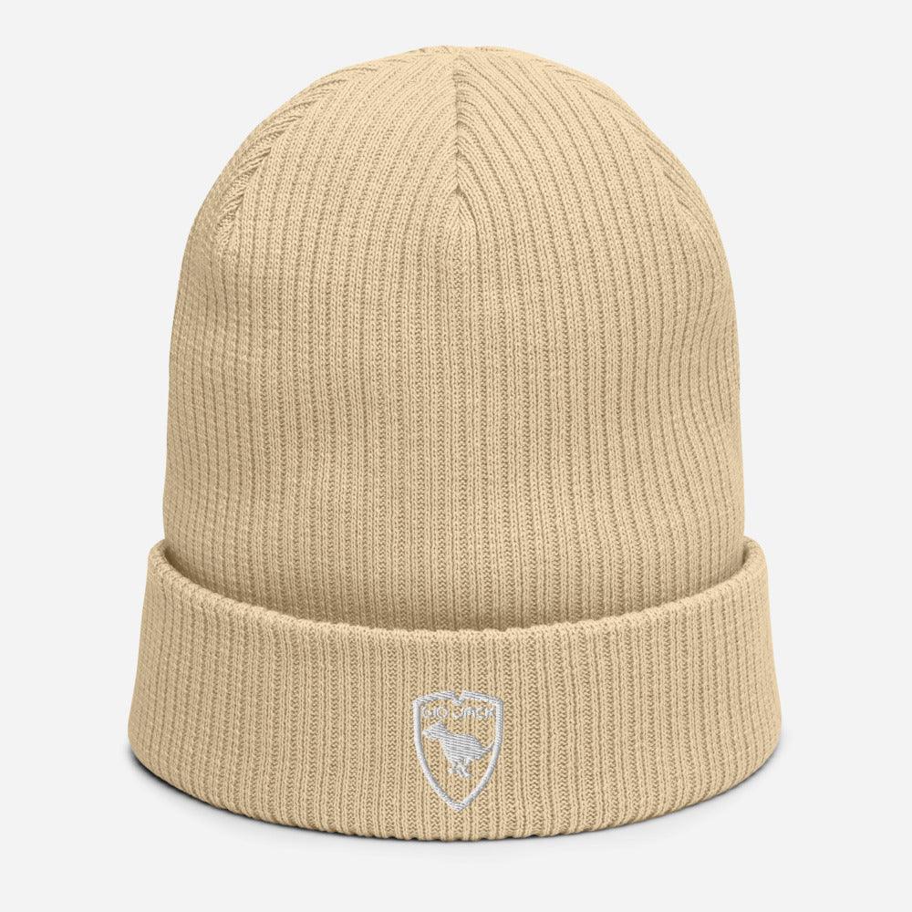 Organic Ribbed Beanie Logo 1 W GIO JACK
