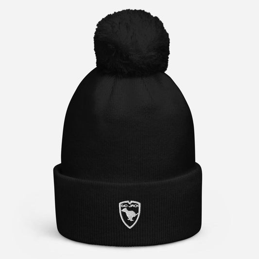 Pom Pom Beanie Logo 1 W GIO JACK