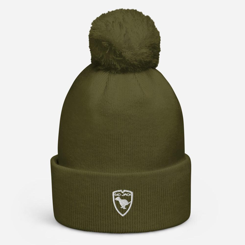 Pom Pom Beanie Logo 1 W GIO JACK