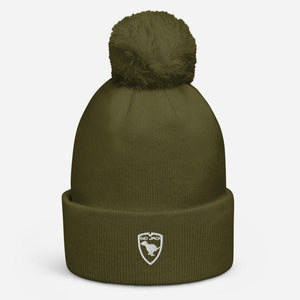 Pom Pom Beanie Logo 1 W GIO JACK