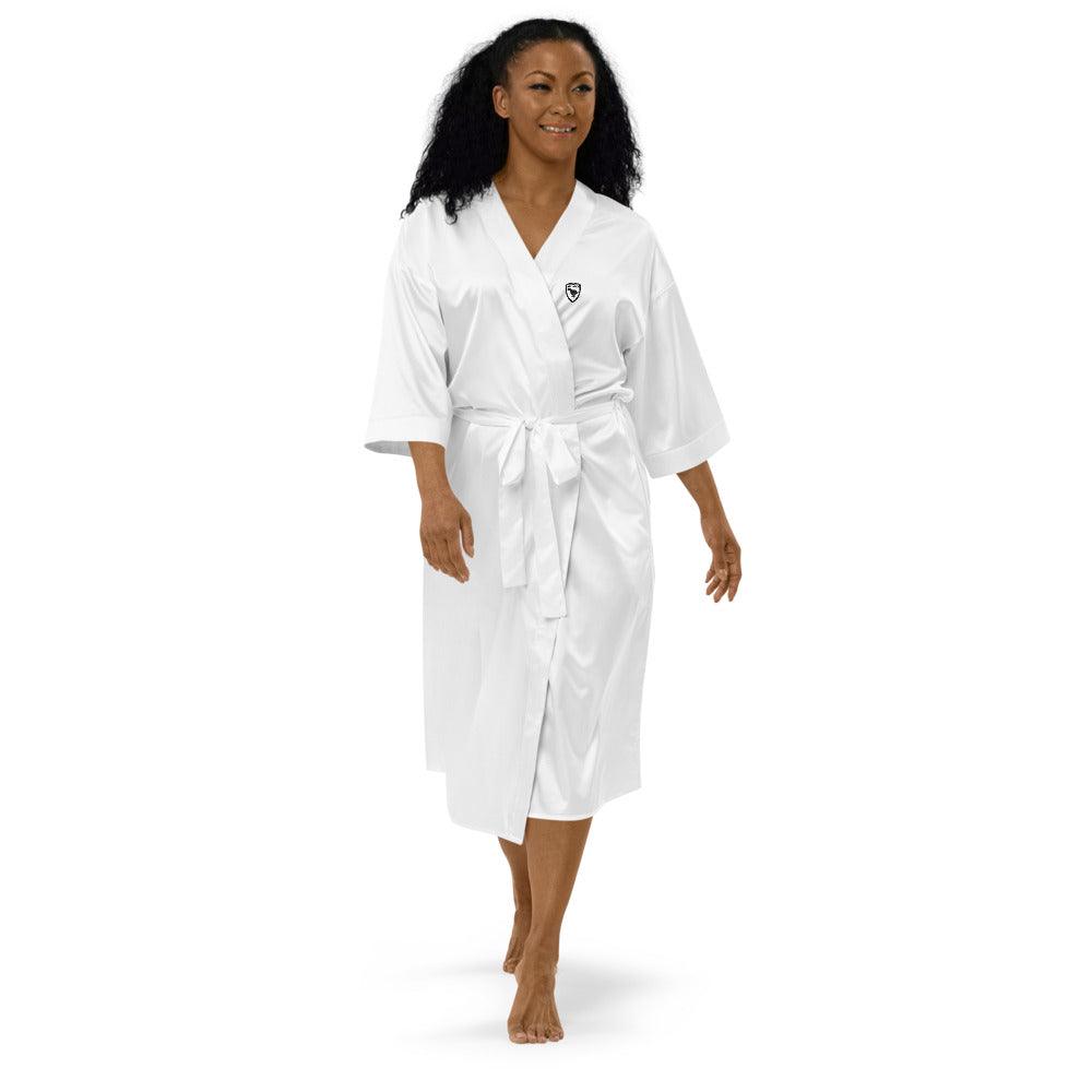 Satin robe Wom Logo 1 B F GIO JACK