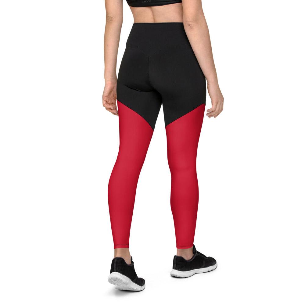 Sports Leggings Logs Red B FR GIO JACK
