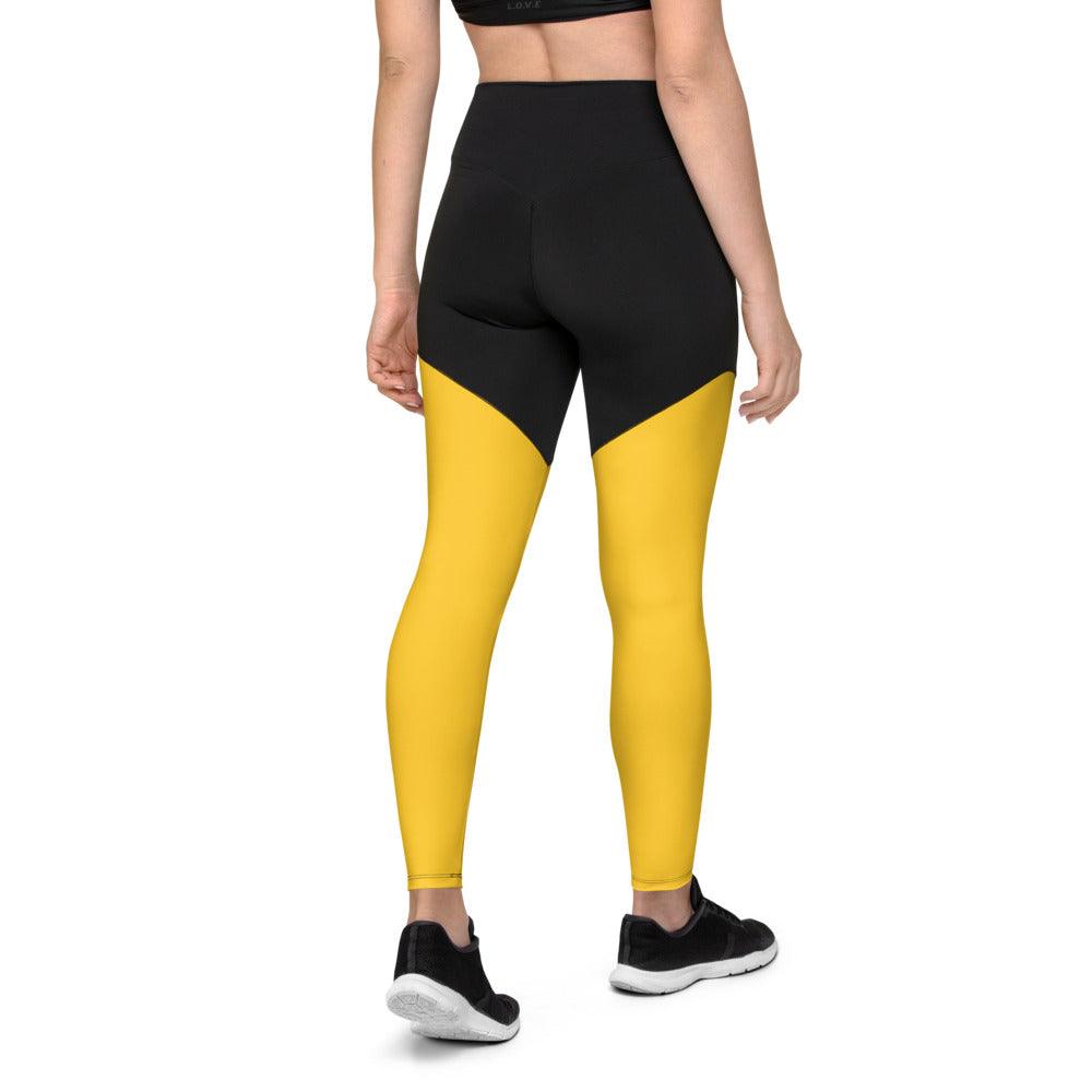 Sports Leggings Logs Yellow B FR GIO JACK