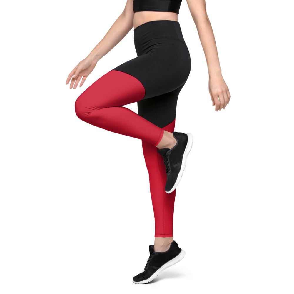 Sports Leggings Logs Red B FR GIO JACK