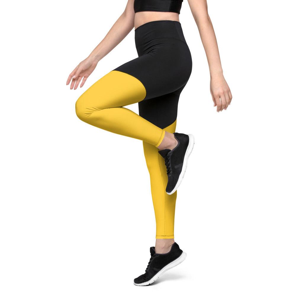 Sports Leggings Logs Yellow B FR GIO JACK