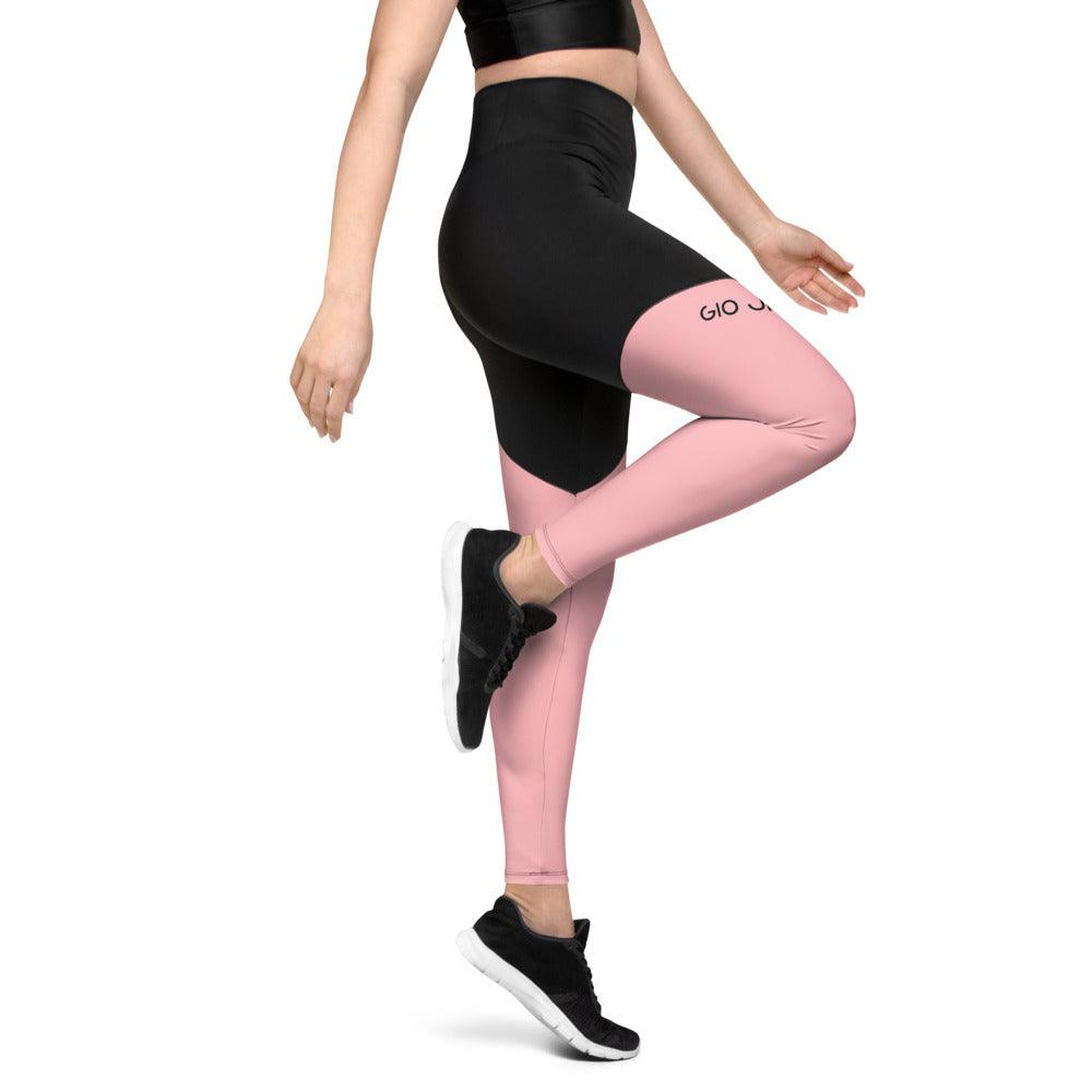 Sports Leggings Logs Pink B FR GIO JACK