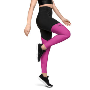 Sports Leggings Logs Deep Cherry B FR GIO JACK