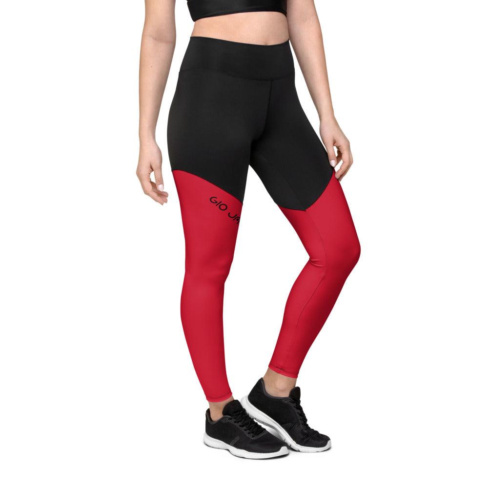 Sports Leggings Logs Red B FR GIO JACK