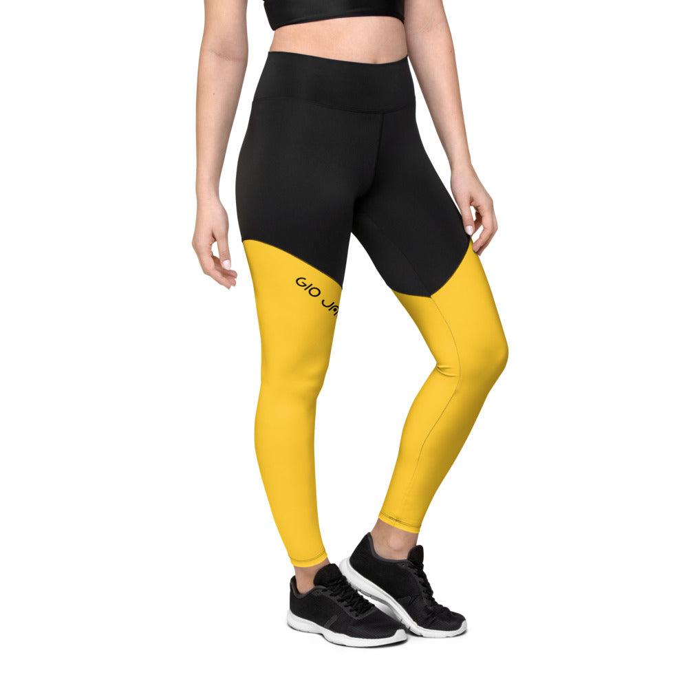 Sports Leggings Logs Yellow B FR GIO JACK