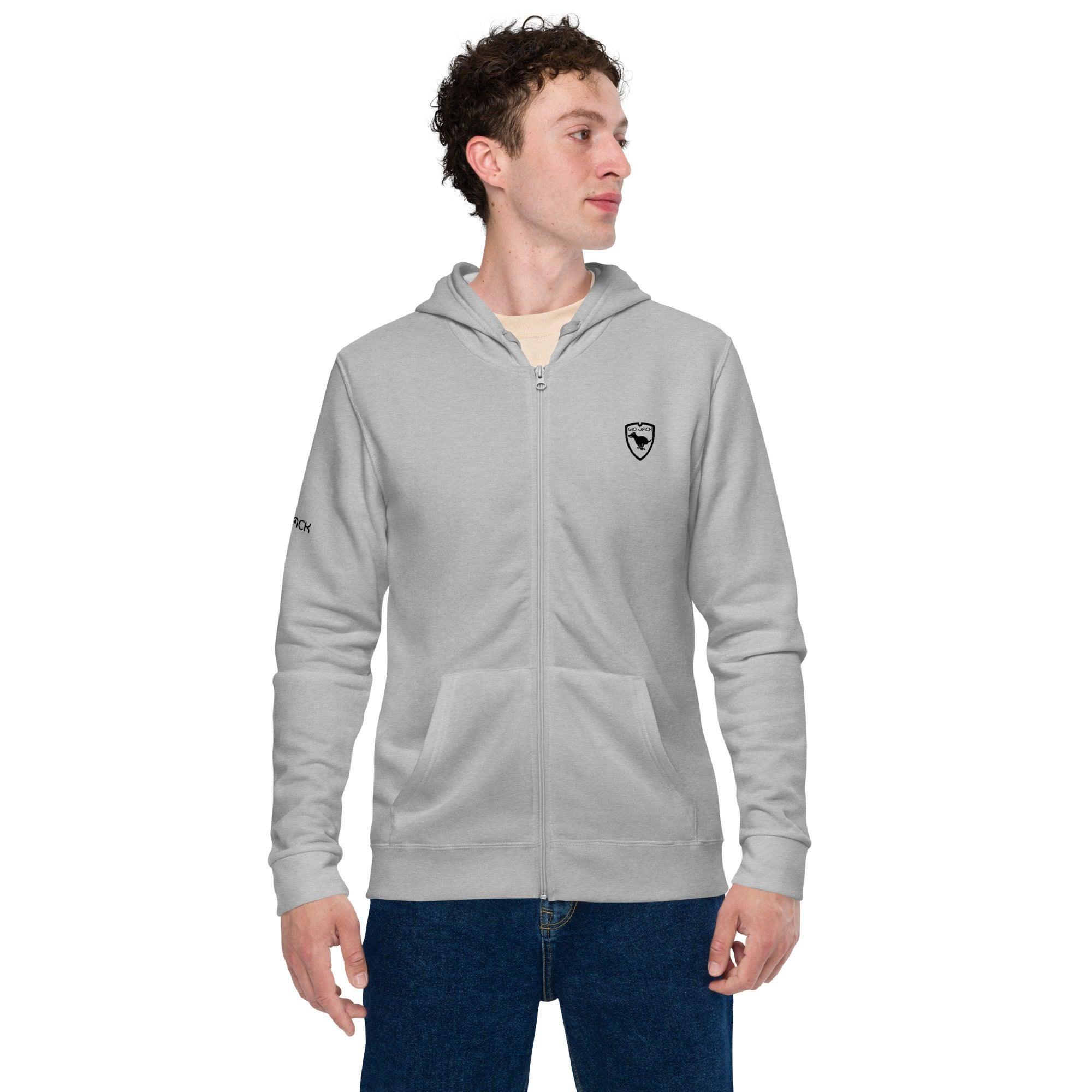 Zip Hoodie Man Logo 1 B GIO JACK