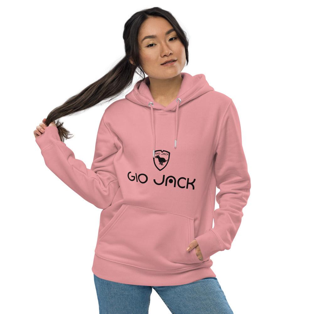 Unisex essential eco hoodie Wom Logs B F GIO JACK